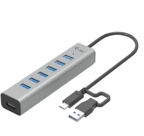 i-tec Hub USB-C Charging Metal HUB 7 Port
