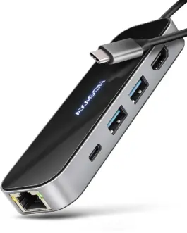 AXAGON HMC-6GLN multiport hub USB-C LAN HDMI PD100W