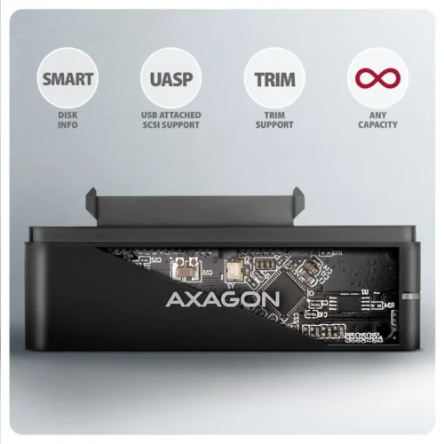 AXAGON ADSA-FPX адаптер USB-C 10Gbps SATA 6G 2.5/3.5