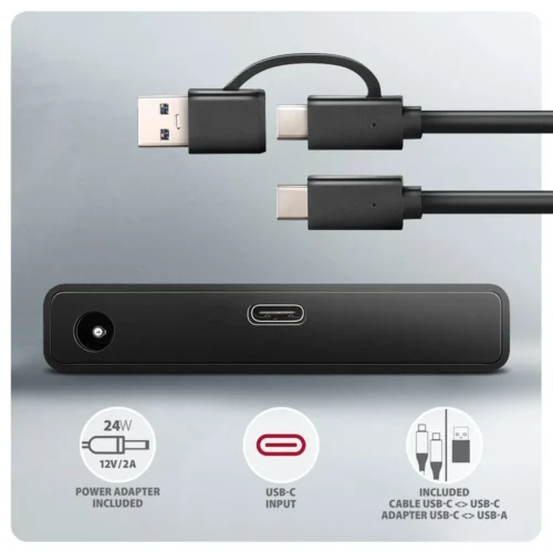 AXAGON ADSA-FPX адаптер USB-C 10Gbps SATA 6G 2.5/3.5