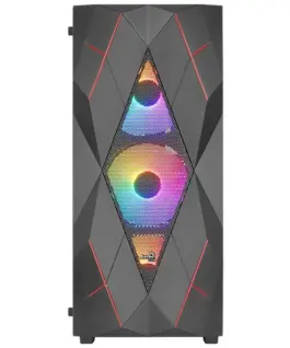 AeroCool Case AeroCool Volcan черен Mid Tower RGB