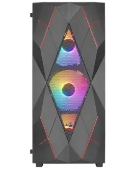 AeroCool Case AeroCool Volcan черен Mid Tower RGB
