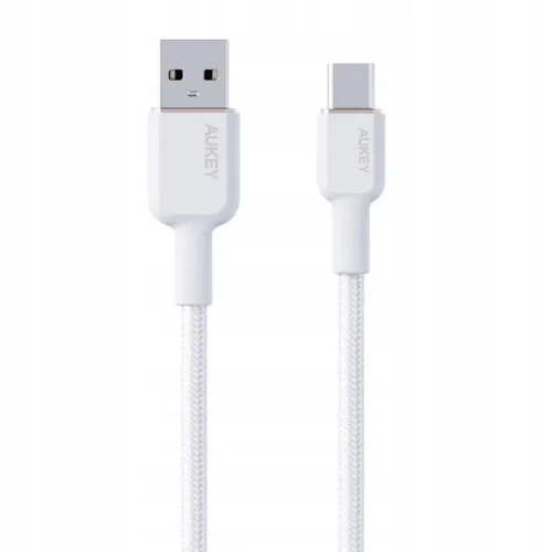AUKEY AUKEY CB-NAC1 бял Nyl on кабел USB C – USB A