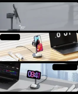 AUKEY LC-MC311 Wireless зарядно 3in1 15W USB-C