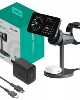 AUKEY LC-MC311 Wireless зарядно 3in1 15W USB-C