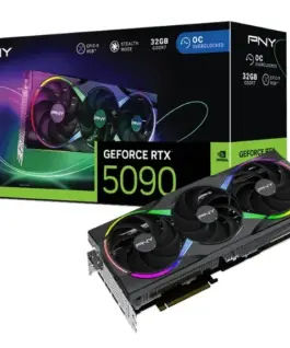 PNY видео карта GeForce RTX5090 OC ARGB 3F 32GB 512-bit 1792GB/s