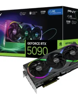 PNY видео карта GeForce RTX5090 OC ARGB 3F 32GB 512-bit 1792GB/s