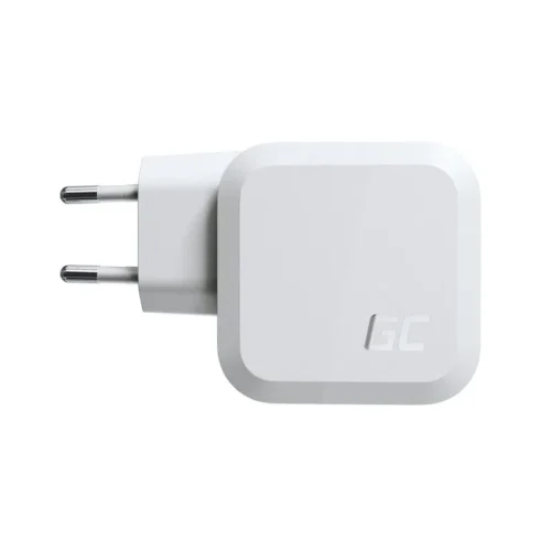 Green Cell зарядно PowerGaN 65W PD 3.0 QC 3.0 2xUSB-C 1xUSB-A бял
