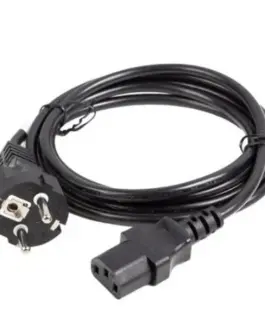 Alternative view of Lanberg Кабел захранващ CCE 7/7 - IEC 320 C13 2M VDE прав черен