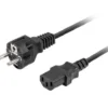 Lanberg Кабел захранващ CCE 7/7 - IEC 320 C13 2M VDE прав черен