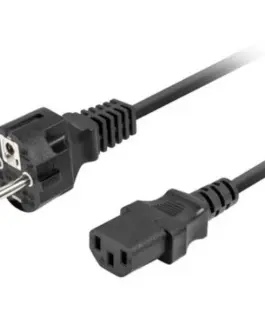 Lanberg Кабел захранващ CCE 7/7 - IEC 320 C13 2M VDE прав черен