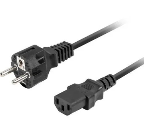 Lanberg Кабел захранващ CCE 7/7 - IEC 320 C13 2M VDE прав черен