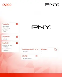 Alternative view of PNY SSD drive 250GB 2,5 SATA3 SSD7CS900-250-SI BULK