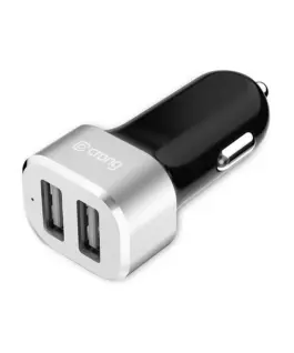 CRONG зарядно за кола 2xUSB 2.4A aluminium