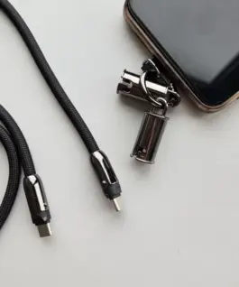 TB 2in1 USB C кабел 1m черен