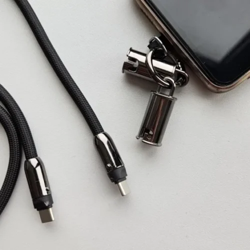 TB 2in1 USB C кабел 1m черен