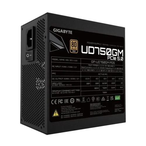 Gigabyte захранващ блок UD750GM PG5 750W 80PLUS GOLD ATX