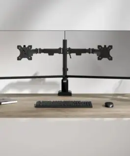 Neomounts DS60-600BL2 Monitor arm 2×10-32 – Quick-fix –