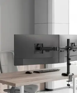 Neomounts DS60-600BL2 Monitor arm 2×10-32 – Quick-fix –