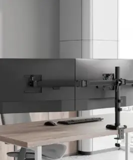 Neomounts Monitor arm DS60-600BL3 3xLCD 10-27inch 75×75-100×100 h:14-40cm 6kg*1lcd 5 LAT