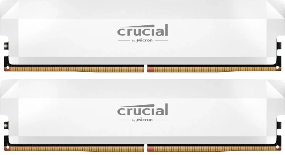 Crucial памет DDR5 Pro OC 64/6000(2*32GB) CL40 бял