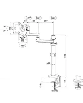 Alternative view of Neomounts Ramię do monitora DS60-425BL1