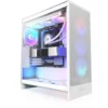 NZXT кутия за компютър NZXT H7 FLOW RGB MIDI бял