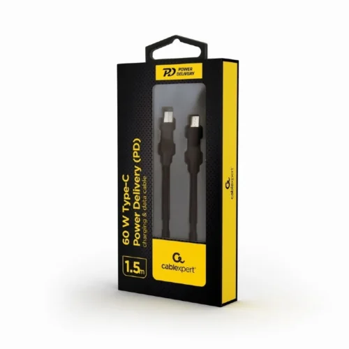 Alternative view of Gembird кабел USB C male - USB C male Power Delivery 60W charging and data 1.5m
