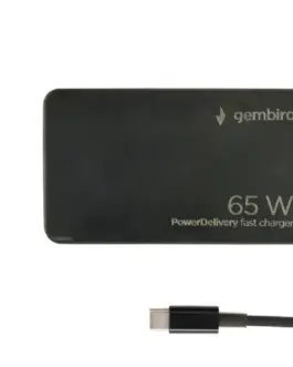 Gembird универсално зарядно 65W USB-C fast зарядно черен
