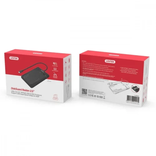 Alternative view of Unitek Hard Disk Enclosure USBC SATA HDD/SSD 2.5 5Gbps