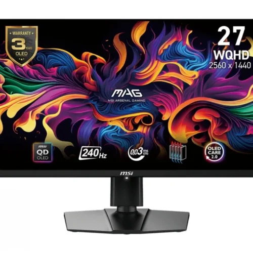 MSI Monitor 26.5 inches MAG 271QPX QD-OLED E2 LED/WQHD/FLAT/240Hz/черен