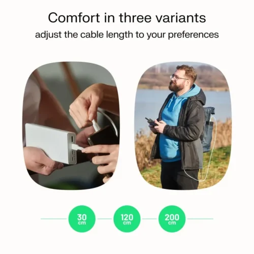 Green Cell кабел USB-C-USB-C PowerStream 100W braid 2m черен