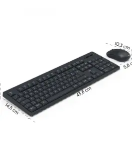 Alternative view of Hama keyboard and мишкакомплект WKM-100 черен