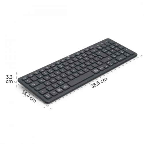Alternative view of Hama multi-device wireless клавиатура WK-300 черен