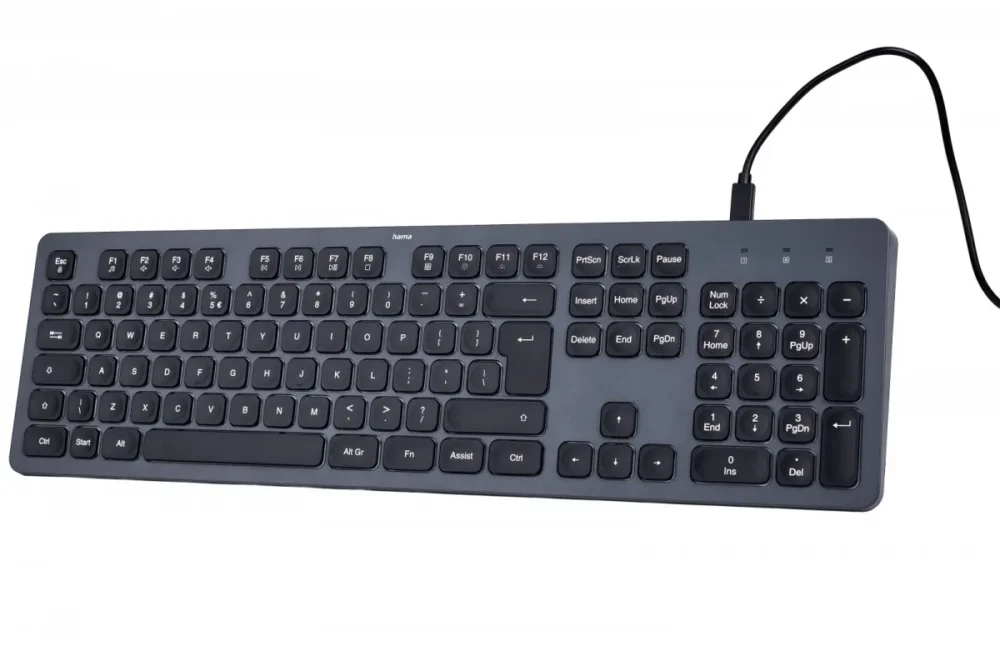 Hama wiчервен keyboard CK-400 черен-сив