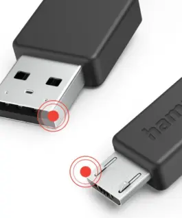 Alternative view of Hama charging calbe USB-A micro USB 1m черен