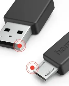 Alternative view of Hama charging calbe USB-A micro USB 1m черен