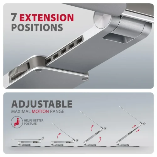 AXAGON STND-LR ALU stand for Лаптоп 10-16 adjustable