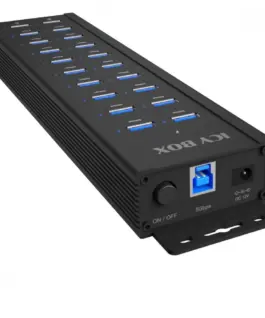 IcyBox ICY BOX IB-HUB1720-U3 20 port HUB 96 WATT PS