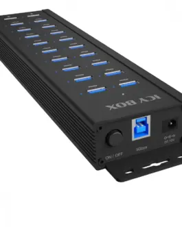 IcyBox ICY BOX IB-HUB1720-U3 20 port HUB 96 WATT PS