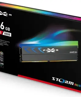 Silicon Power памет DDR5 XPOWER Storm RGB 16GB/6000 1*16GB CL36 сив