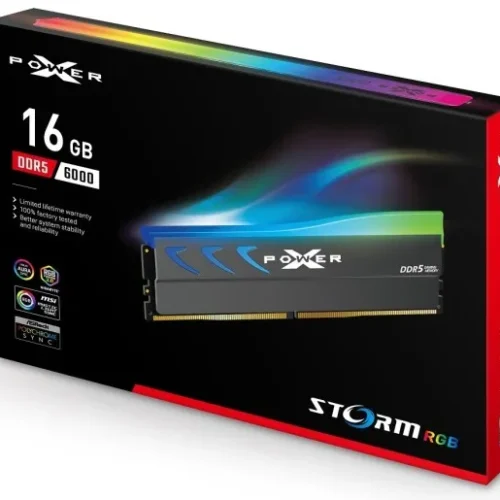 Silicon Power памет DDR5 XPOWER Storm RGB 16GB/6000 1*16GB CL36 сив