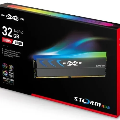 Silicon Power памет DDR5 XPOWER Storm RGB 32GB/6000 2*16GB CL36 сив