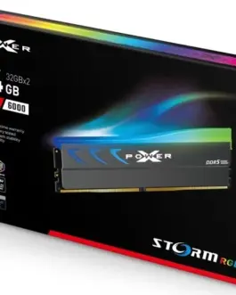Alternative view of Silicon Power памет DDR5 XPOWER Storm RGB 64GB/6000 2*32GB CL38 сив