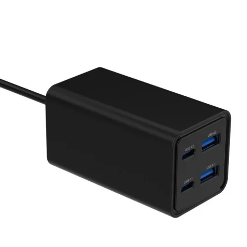 Gembird универсално зарядно 65W GaN 2xUSB-A 2xUSB-C fast зарядно