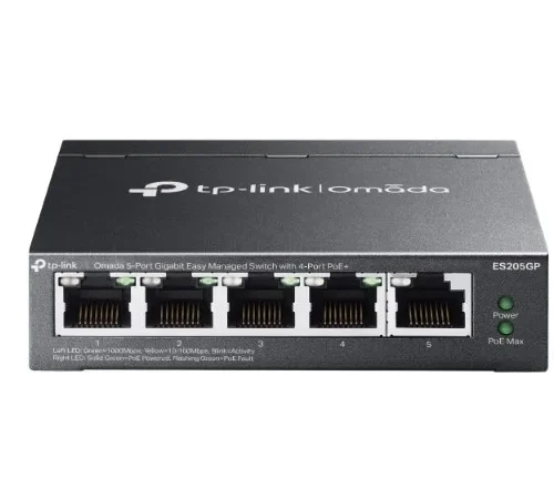 TP-LINK Switch managed ES205GP Omada 5-Port Gigabit Easy 4-Port PoE+