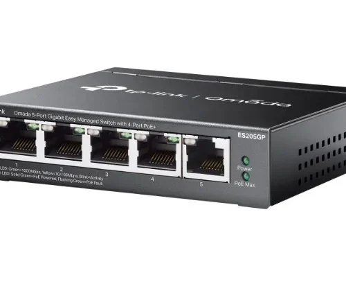TP-LINK Switch managed ES205GP Omada 5-Port Gigabit Easy 4-Port PoE+