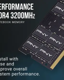 Alternative view of PNY памет за лаптоп 16GB DDR4 SODIMM 3200 MN16GSD43200-TB