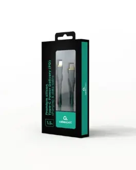 Alternative view of Gembird Type-C Power Delivery (PD) кабел за зареждане и данни зелен