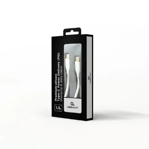 Alternative view of Gembird Type-C Power Delivery (PD) кабел за зареждане и данни бял